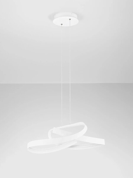 LED moderný luster Olia Biela A – Bílá