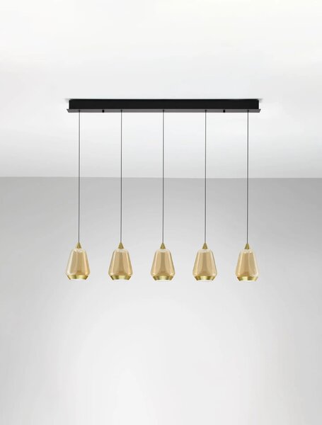 LED moderný luster Alish Zlatá