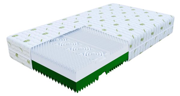 Wilsondo Vysoká pěnová matrace Derf 140x200 - potah Aloe Vera