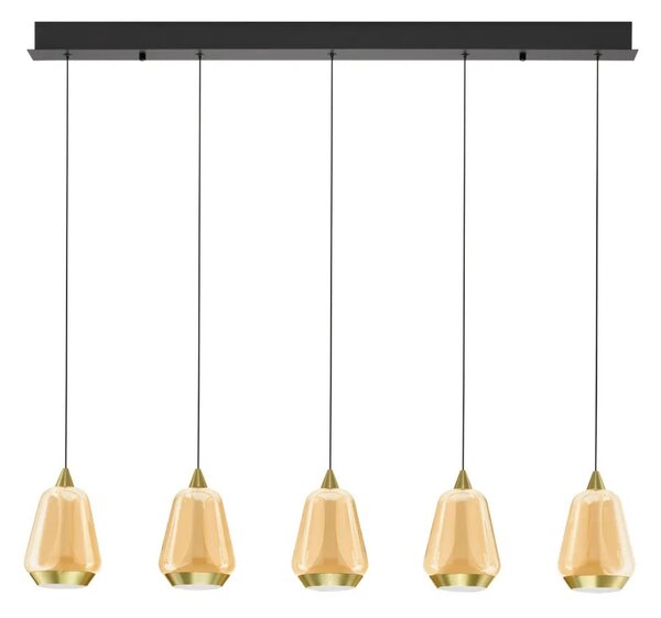 LED moderný luster Alish Zlatá