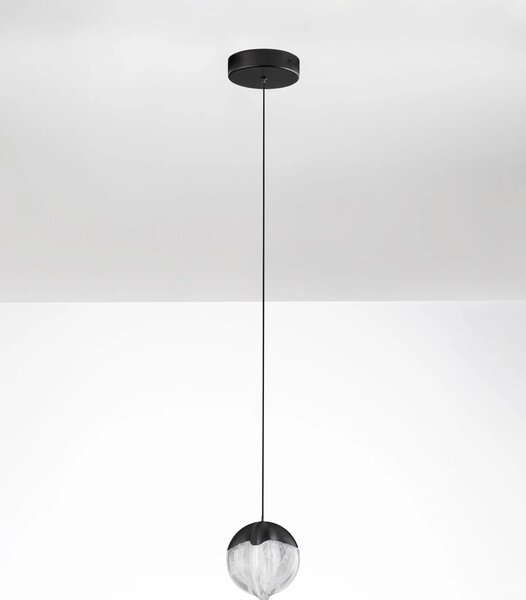 LED dizajnový luster Alicia Čierna 1 – Černá