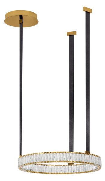 LED moderný luster Lazura Zlatá 74W