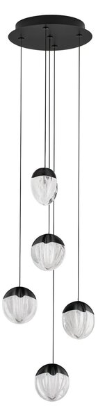 LED dizajnový luster Alicia Čierna 5 – Černá
