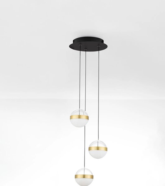 LED moderný luster Alaz Zlatá 3