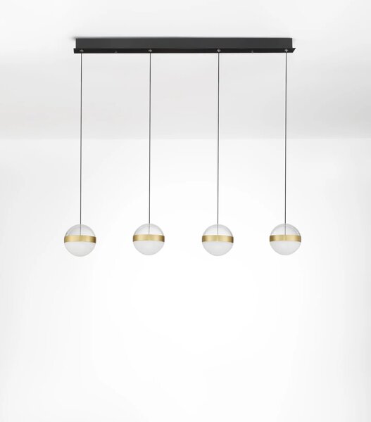 LED moderní lustr Alaz zlatá 4 line