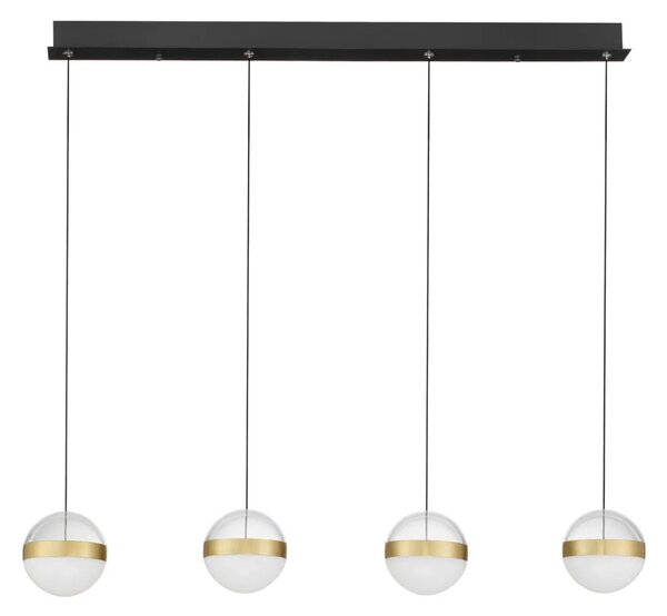 LED moderní lustr Alaz zlatá 4 line