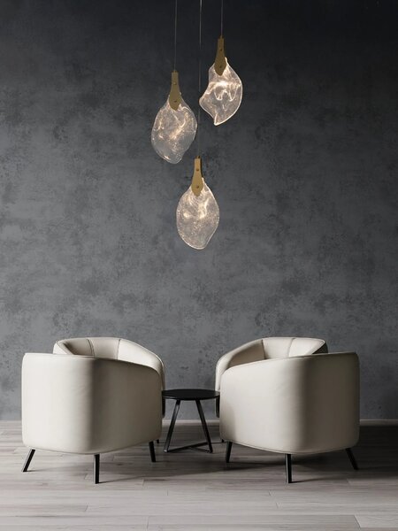 LED moderný luster Bellina 30 Zlatá