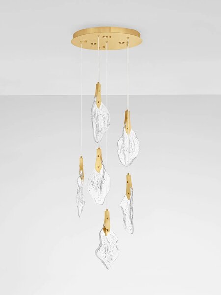LED moderný luster Bellina 50 Zlatá