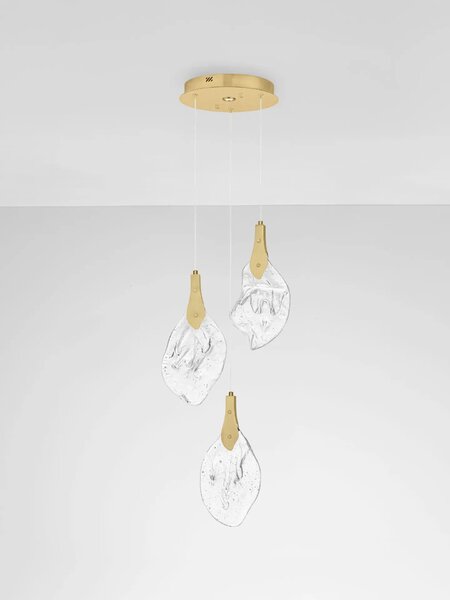 LED moderný luster Bellina 30 Zlatá