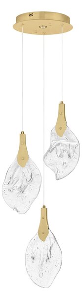 LED moderný luster Bellina 30 Zlatá