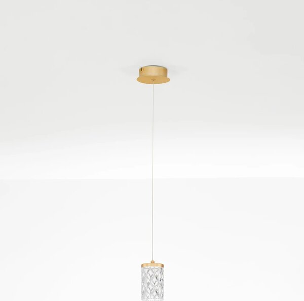 LED moderný luster Phos Zlatá