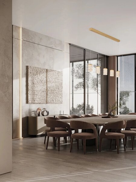 LED moderní lustr Phos zlatá 5 line