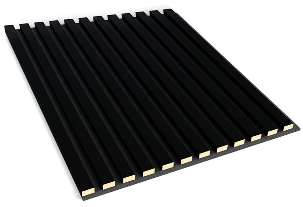 Lameo Akustický panel 3D na filcu - černý mat 60x60cm