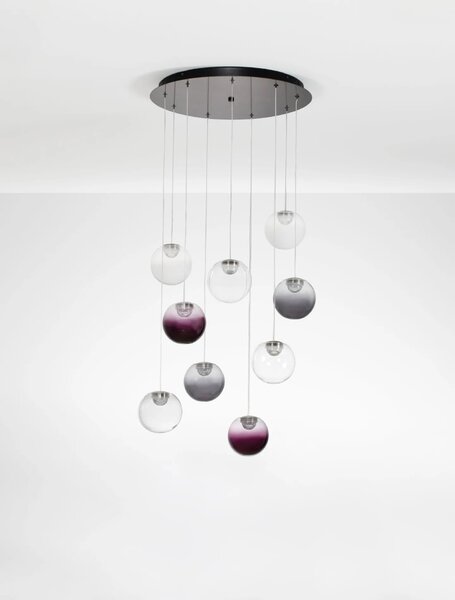 LED moderný luster Silenzio Mix 50 – Čirá