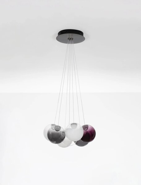LED moderný luster Silenzio Mix 45 – Čirá