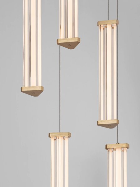 LED dizajnový luster Pheme 5 Zlatá 2700K