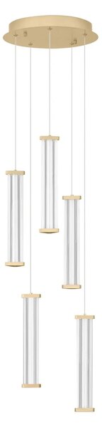 LED dizajnový luster Pheme 5 Zlatá 2700K