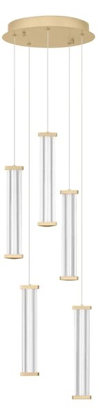 LED dizajnový luster Pheme 5 Zlatá 3000K