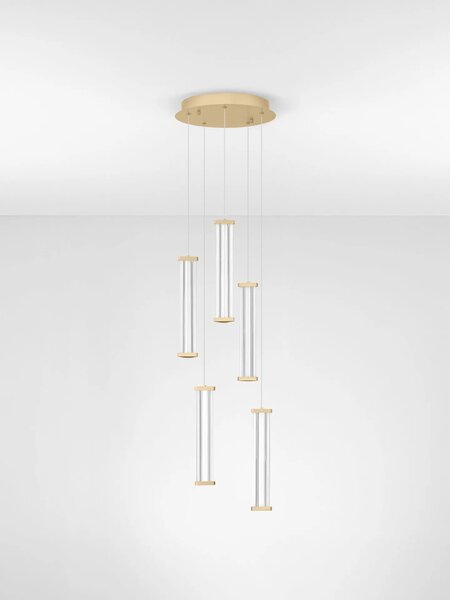 LED dizajnový luster Pheme 5 Zlatá 2700K