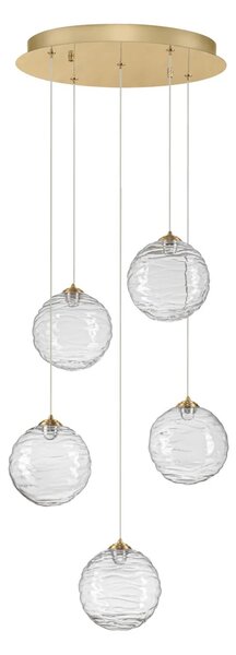 LED moderný luster Blazik Zlatá A 20W