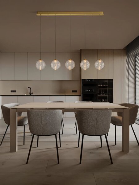 LED moderný luster Blazik Zlatá 100 A
