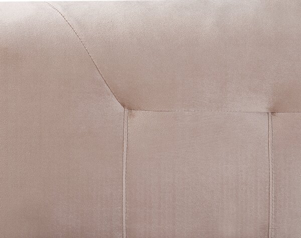 Kontinentální postel Umělý samet MARQUISE 180 x 200 cm Béžová