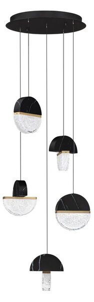 Dizajnový LED luster Dorin 30W A – Černá