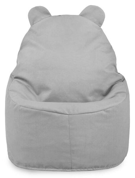 Sedací vak Primabag Teddy plyš šedá