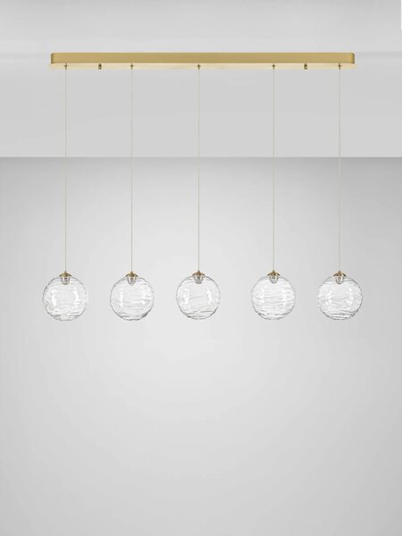 LED moderný luster Blazik Zlatá 100 A