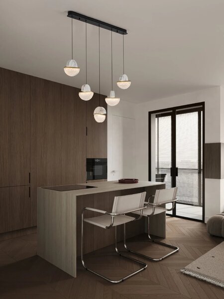 Dizajnový LED luster Dorin 30W A – Bílá (9214190)