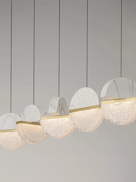 Dizajnový LED luster Dorin 30W A – Bílá (9214190)