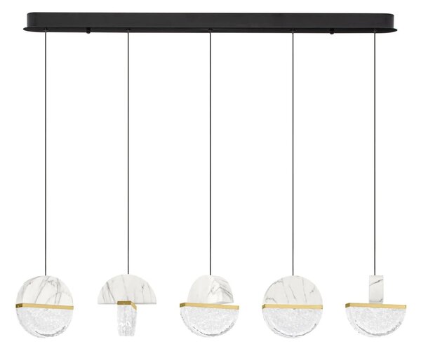 Dizajnový LED luster Dorin 30W A – Bílá (9214190)