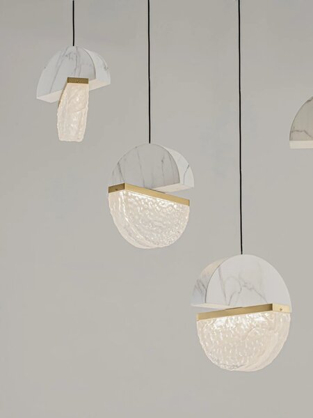 Dizajnový LED luster Dorin 30W A – Bílá (9214190)