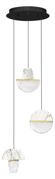 Dizajnový LED luster Dorin 18W A – Bílá