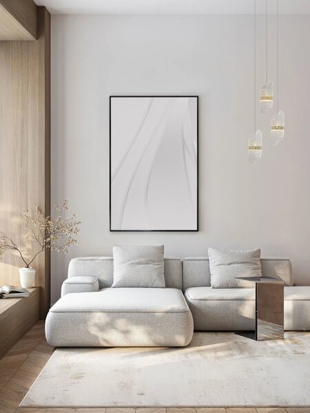 LED minimalistický luster Lucien 3 Zlatá 2700K