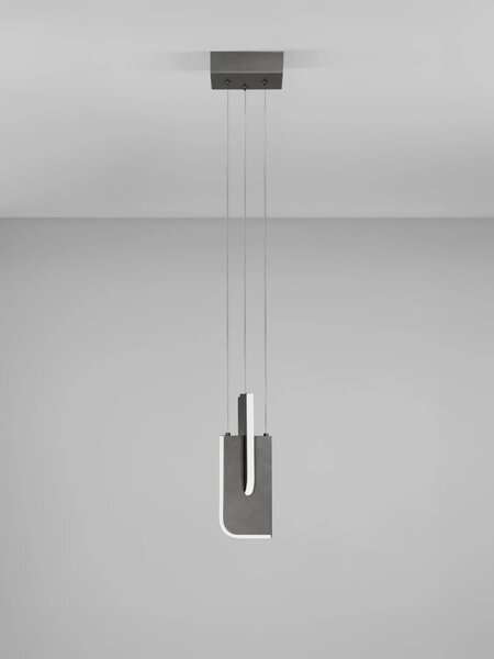Moderný LED luster Totem 9W A – Šedá
