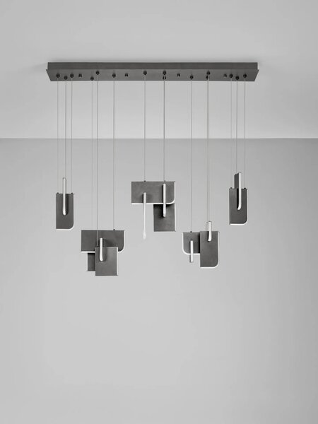 Moderný LED luster Totem 20W A – Šedá