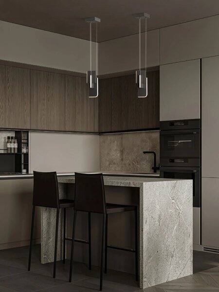 Moderný LED luster Totem 11W A – Šedá