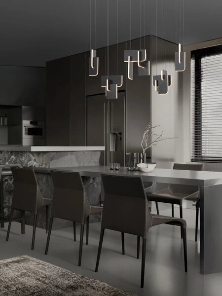 Moderný LED luster Totem 20W A – Šedá