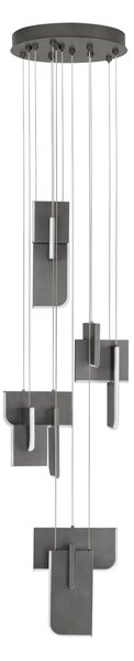 Moderný LED luster Totem 52W B – Šedá