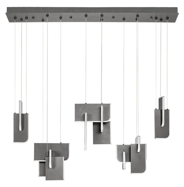 Moderný LED luster Totem 20W A – Šedá