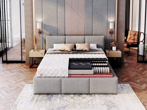 Taštičková zdravotní matrace s kokosem Gina 80x200 Potah: Silver Care (příplatkový potah)