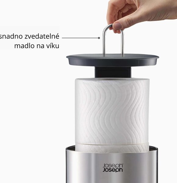 Joseph Joseph Nerezový zásobník na toaletní papír Easystore Luxe