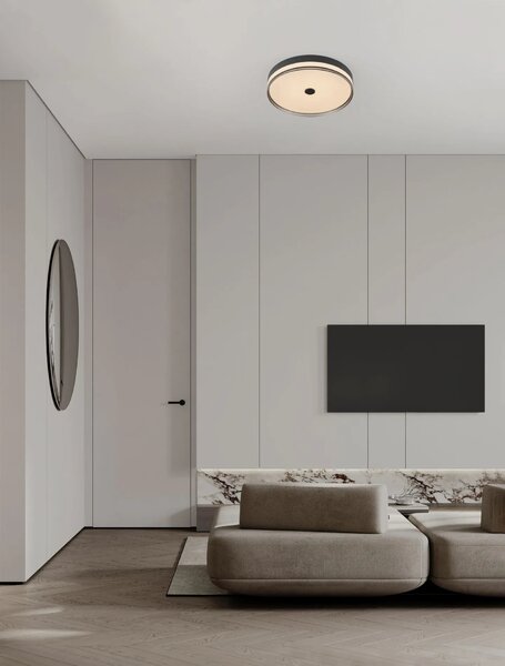 Minimalistické stropné svietidlo Helios 50 Čierna – Černá