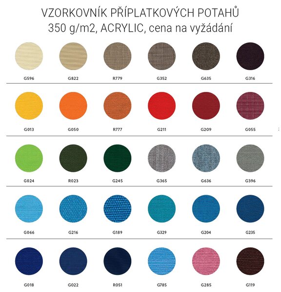 Slunečník SCOLARO Napoli Braccio 2 x 3 m natur A1N bez volánu natur A1N bez volánu