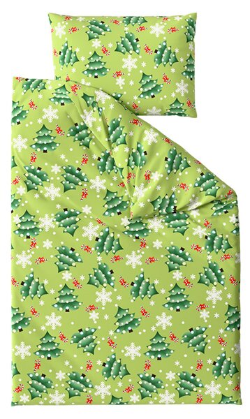 Povlečení z mikrovlákna CHRISTMAS TREE zelené Rozměr povlečení: 70 x 90 cm | 140 x 200 cm