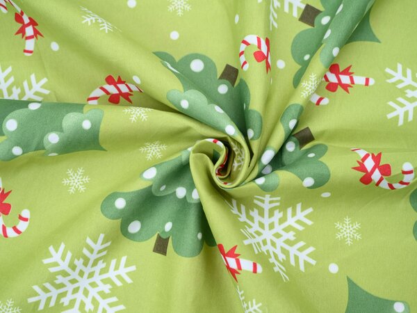 Povlečení z mikrovlákna CHRISTMAS TREE zelené Rozměr povlečení: 70 x 90 cm | 140 x 200 cm