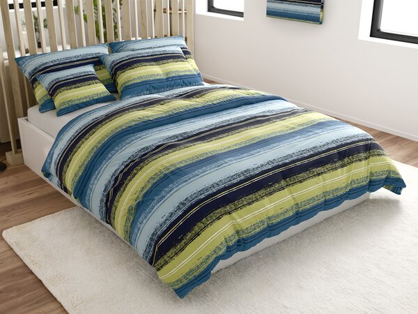 Povlečení z mikrovlákna BLUE STRIPES modré Rozměr povlečení: 70 x 90 cm | 140 x 200 cm