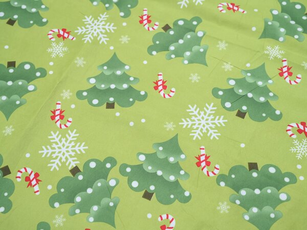 Povlečení z mikrovlákna CHRISTMAS TREE zelené Rozměr povlečení: 70 x 90 cm | 140 x 200 cm