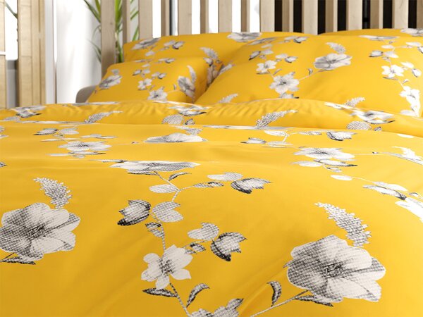 Povlečení z mikrovlákna YELLOW ROSE žluté Rozměr povlečení: 70 x 90 cm | 140 x 200 cm
